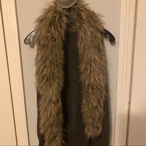 BB Dakota fur sweater vest!